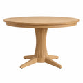 Table ronde en bois de chêne 120 cm