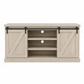 Meuble TV en bois avec portes coulissantes 120x40x55 cm