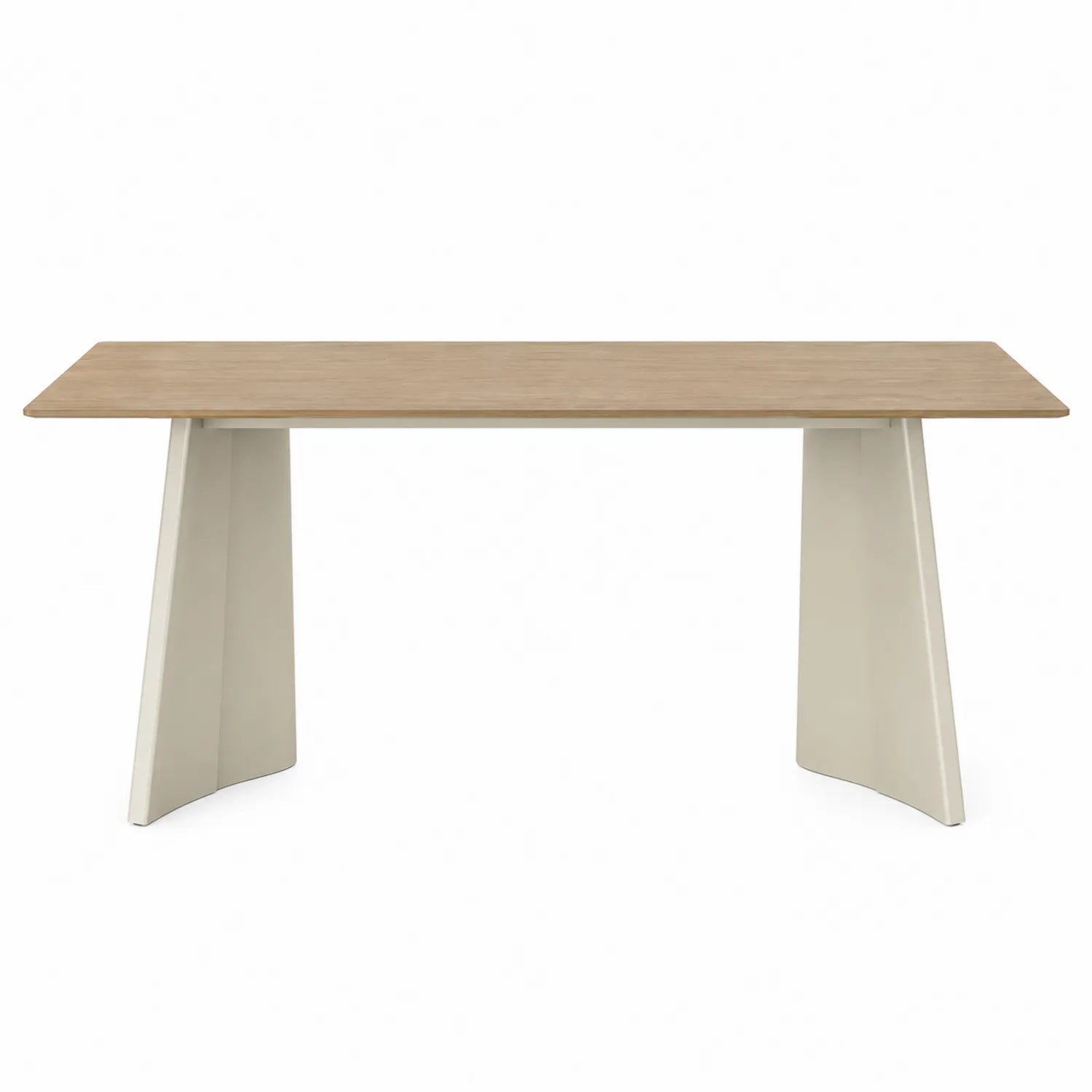 Table à manger rectangulaire chêne pieds métal 200x90x75 cm