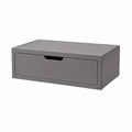 Table de chevet murale en bois gris avec finition en PU