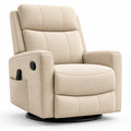 Fauteuil inclinable pivotant en tissu Beige