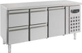 Table Réfrigérée Inox Professionnelle 4 Tiroirs 1 Porte - 417L - Combisteel
