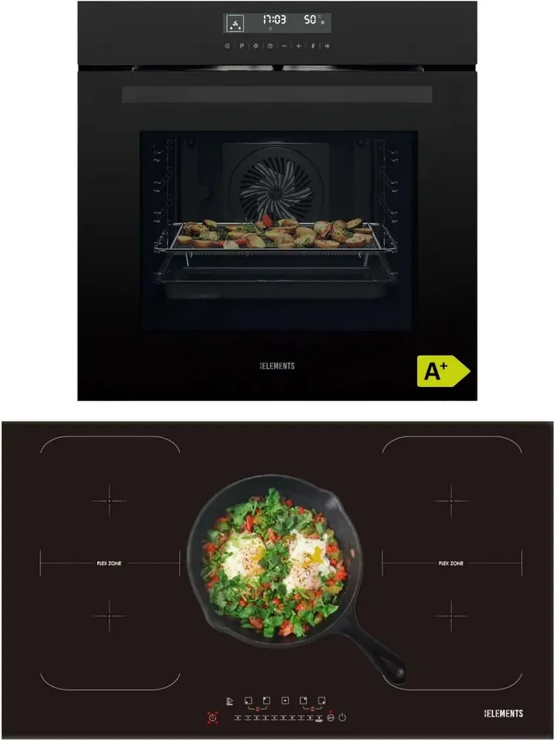 Cuisinière Indépendante avec Four 60 cm et Plaque à Induction 90 cm | Air Fry et Zones Flexibles
