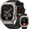 KOSPET Tank M3 Ultra Montre GPS Connectée pour Homme, 60 Jours d'Autonomie, Étanchéité 50M, Écran AMOLED 1.96' Toujours Allumé, Capteurs de Boussole et Baromètre, Acier Inoxydable, Moniteur Cardiaque, Compatible iOS et Android (Argenté)