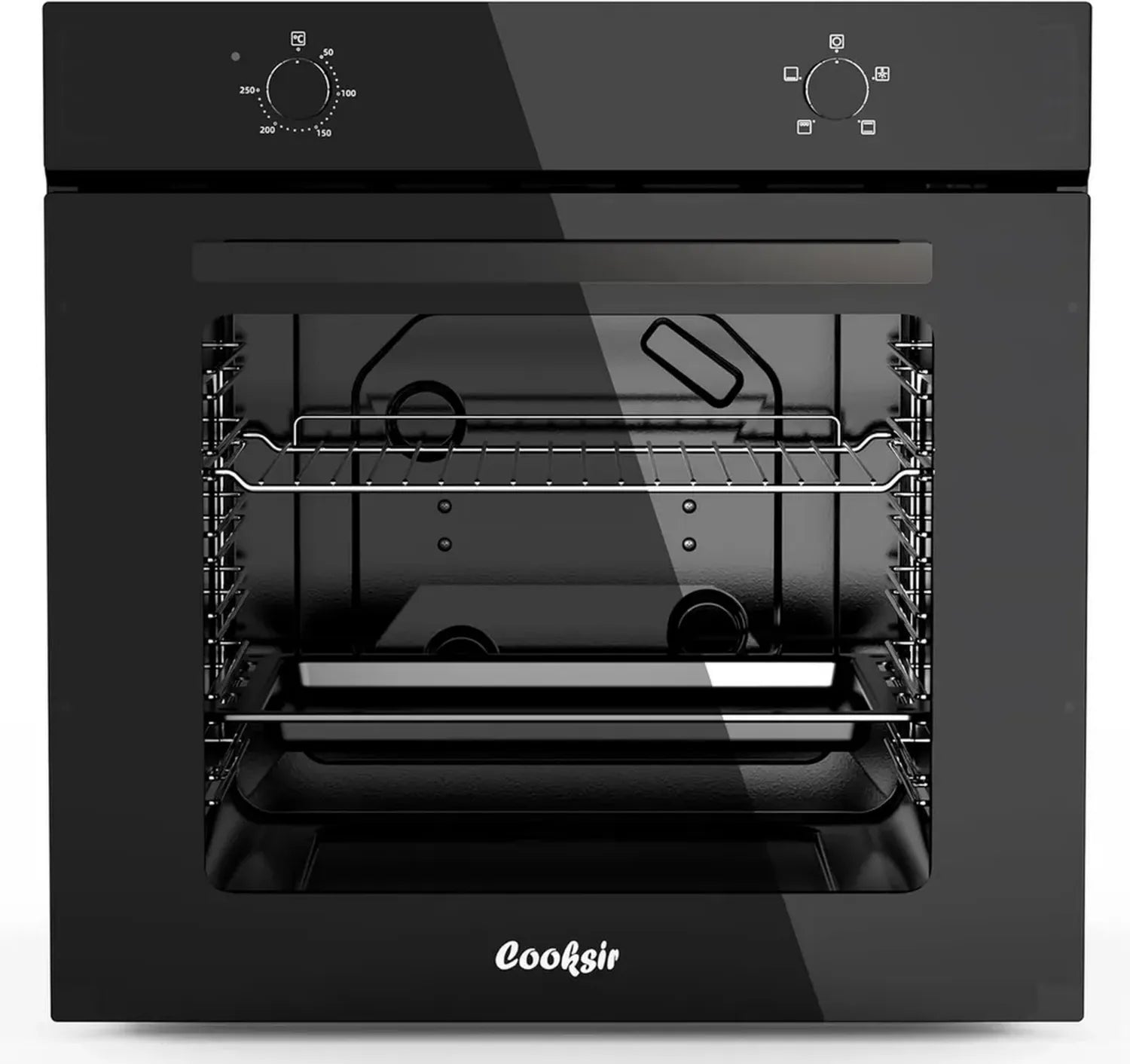 Four Encastrable 60CM, Capacité 65L, 2200W, 4 Modes, Commande Mécanique, Double Chauffage Supérieur, Ventilation Intégrée