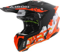 Casque de Motocross Airoh Twist 3.0 Noir Orange Rouge Mat