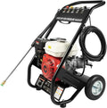 Nettoyeur haute pression à essence 6,5 CV, 4900 W - Moteur performant 190 bar - Idéal pour voiture et terrasse