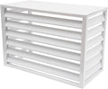 Enceinte en aluminium pour unité extérieure de climatiseur, blanche, 110 x 60 x 80 cm