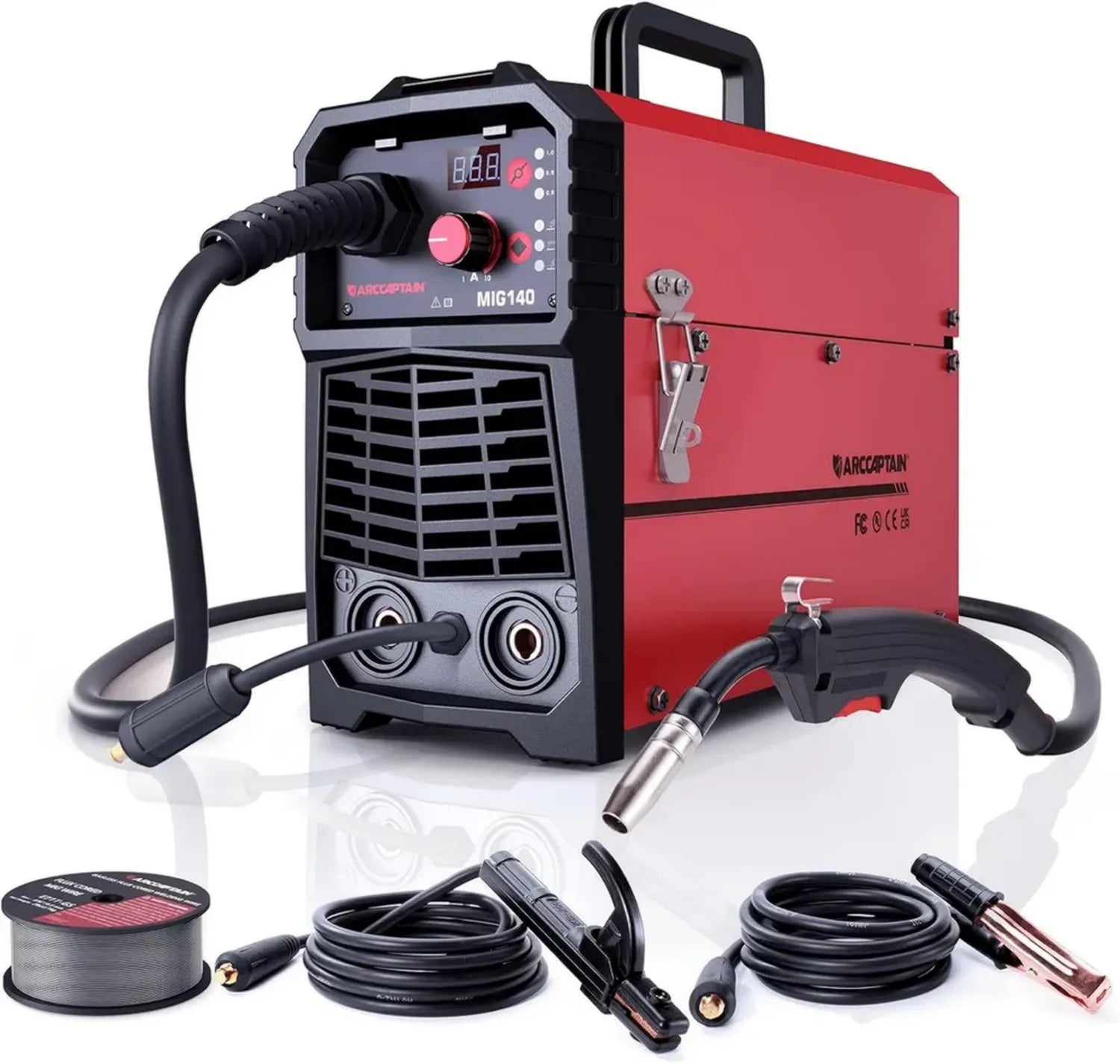 Poste de Soudage MIG MAG 140A AC230V 5 en 1 avec IGBT et Bobine Synergique