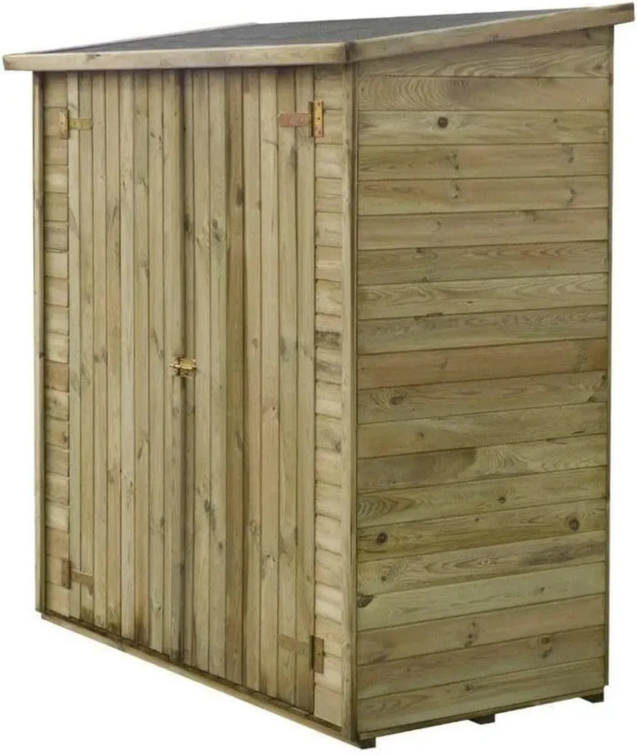 Abri de Jardin en Bois adossé Lipki avec Plancher - 1.79 x 0.9 m - Structure Robuste 12 mm