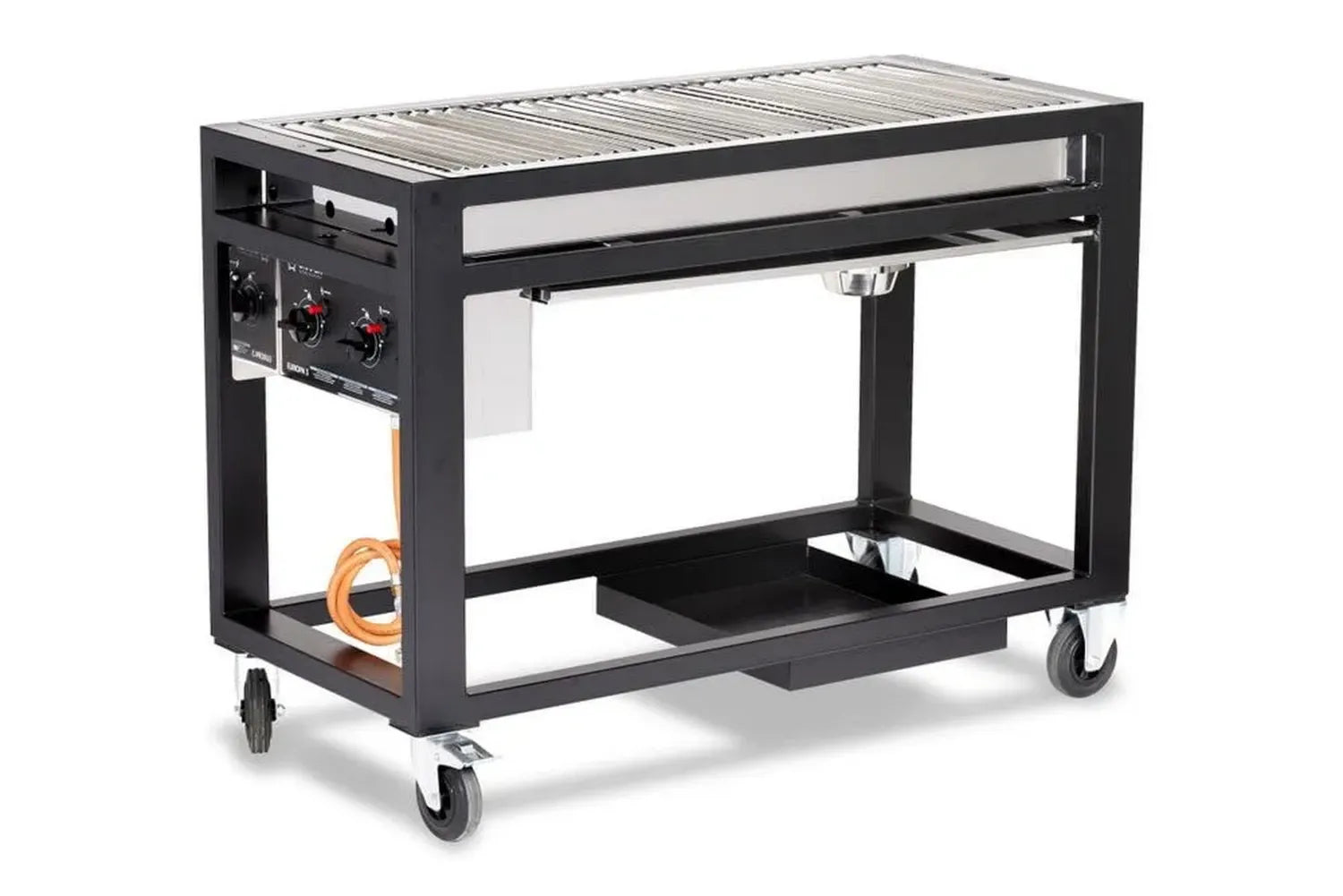 HENDI Barbecue à Gaz Europa 3 Feux, Grille 1100x500mm, Acier Inoxydable