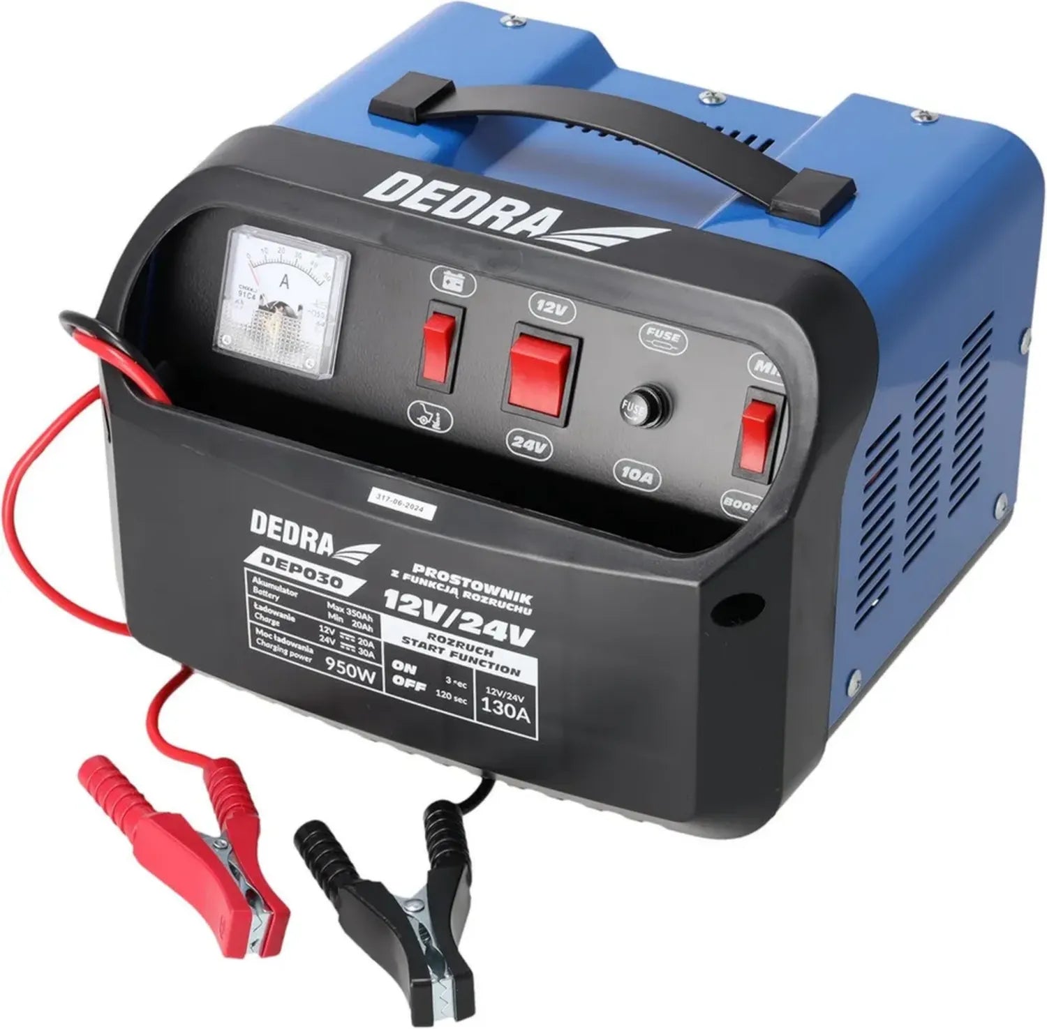 Chargeur de Batterie Professionnel 12/24V 30A avec Booster 400A et Fonction Réparation