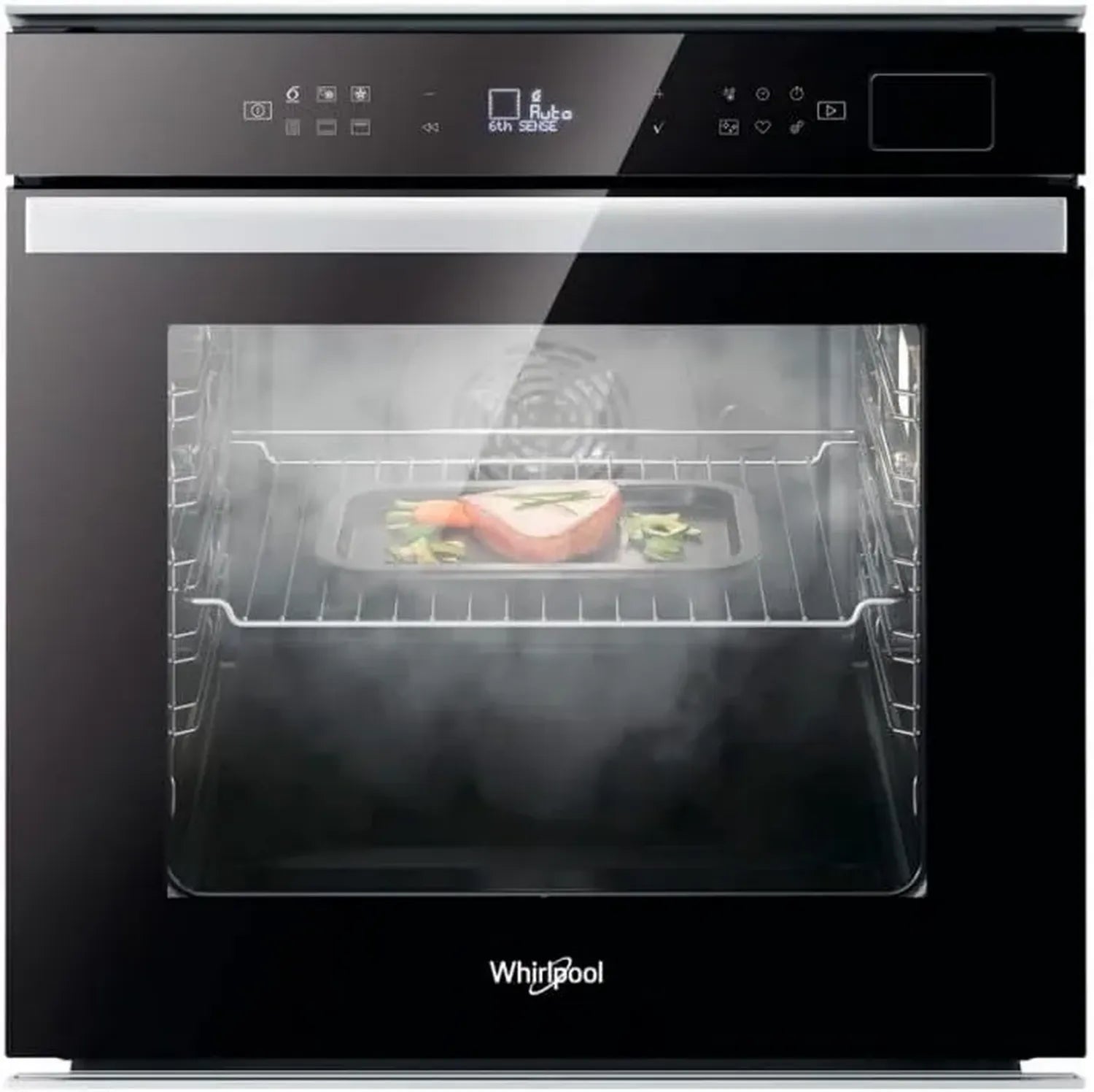 Four Pyrolyse Whirlpool W6 OS4 4S1 H BL Noir avec Fonction Vapeur